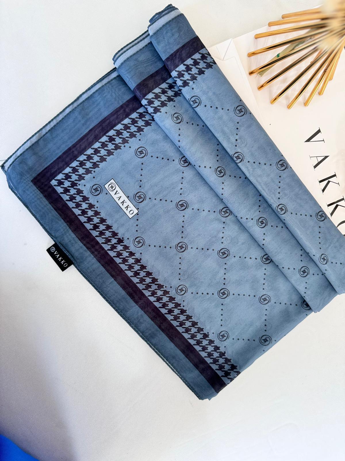 Vakko Nokta Desen İpeksi Şal 44138 - Antrasit