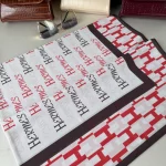 Hermes Saten İpek Eşarp 44123 - Kırmızı