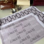 Hermes Saten İpek Eşarp 44123 - Koyu Vizon