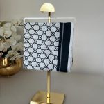 Gucci Saten İpek Eşarp 281045 - Ekru