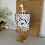 Louis Vuitton İmzalı Twill İpeksi Eşarp 491492 - Yağ Yeşili