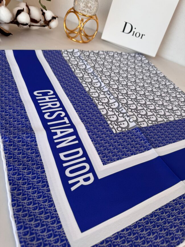 Dior Twill Eşarp 114501 - Saks