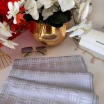 Kibrit Desen İpeksi Jakar Şal 44511 - Gri