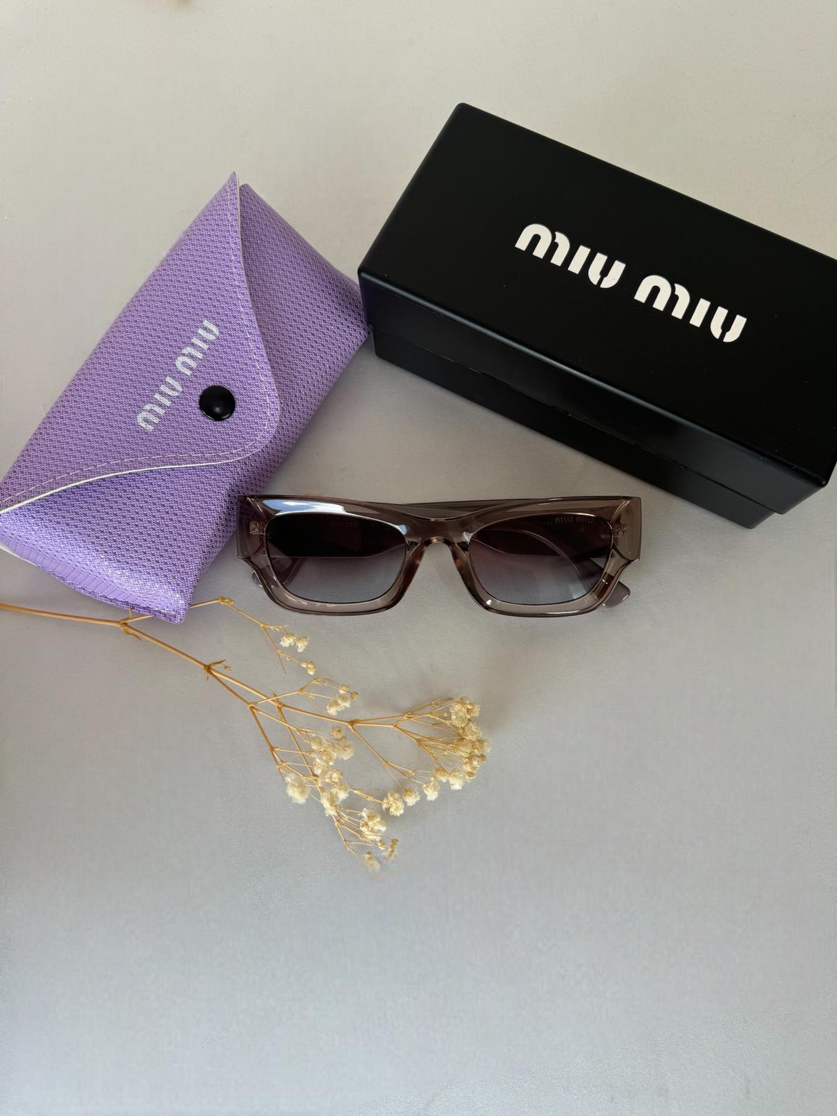 YENİ Miu Miu 10WS Güneş Gözlüğü - Vizon