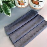 Elmas Desen Pamuk Jakar Şal - Füme