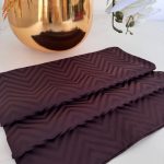 Zikzak desen pamuk Jakar Şal - Acı Kahve