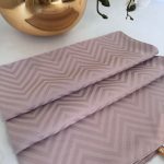 Zikzak desen pamuk Jakar Şal - Soft Vizon