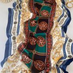 Versace Vual İpek Şal 614412 - Lacivert