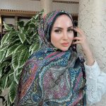 Etnik Etro Desen Pamuk Soft Şal 61534 - Lacivert