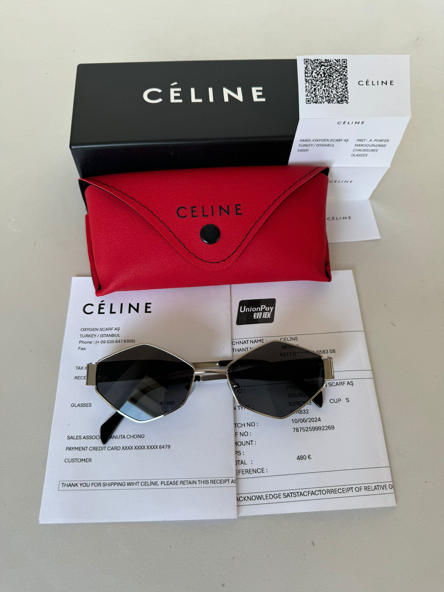 Celine Triomphe Metal 02 CL 40254U Silver Kadın Güneş Gözlüğü