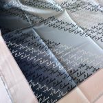 COLOR PLUS YAZILI &100 İPEK EŞARP 145631- GÖK YÜZÜ