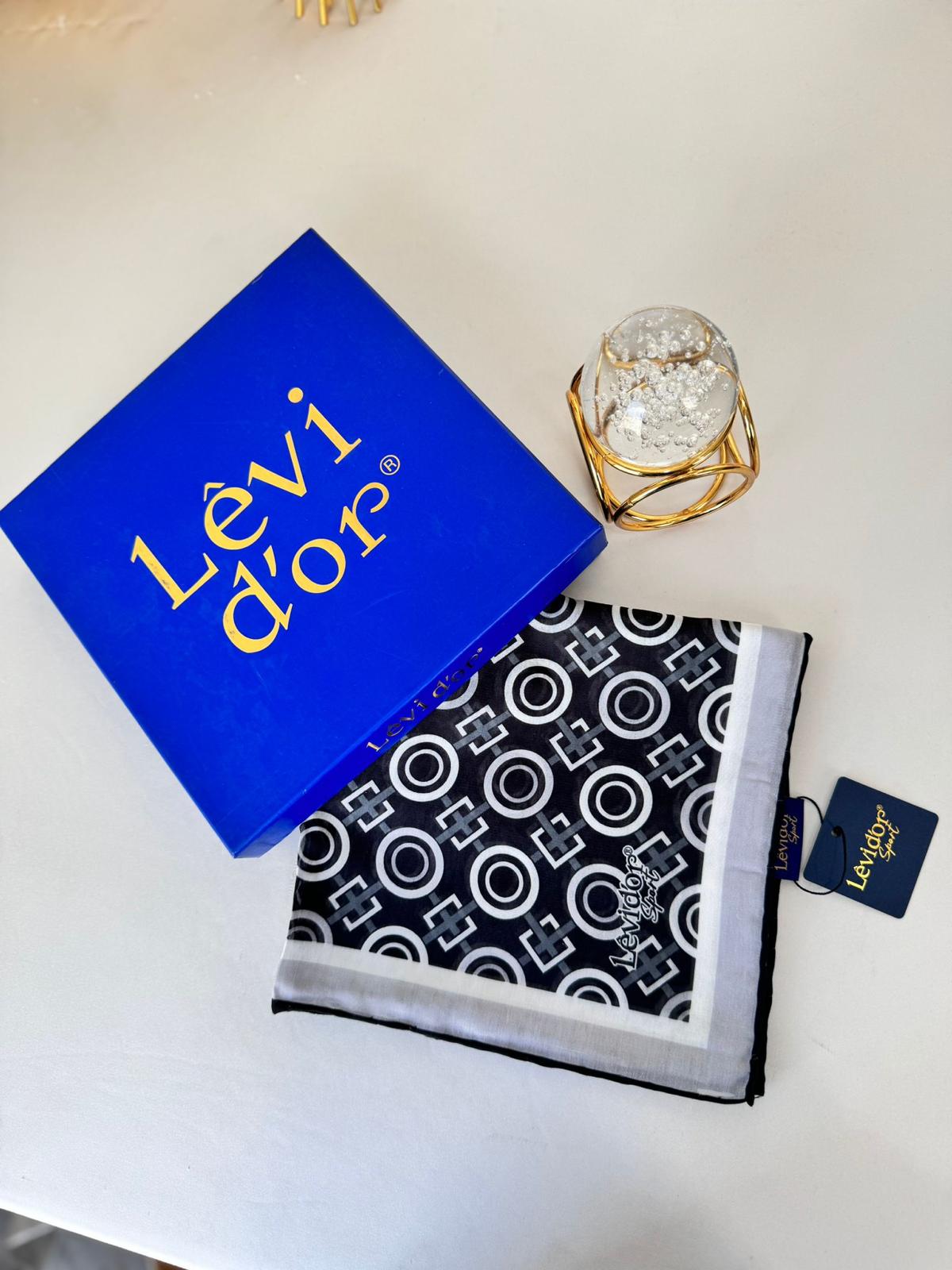 Levidor Pamuk Sport Eşarp 32301 - Gri/Siyah