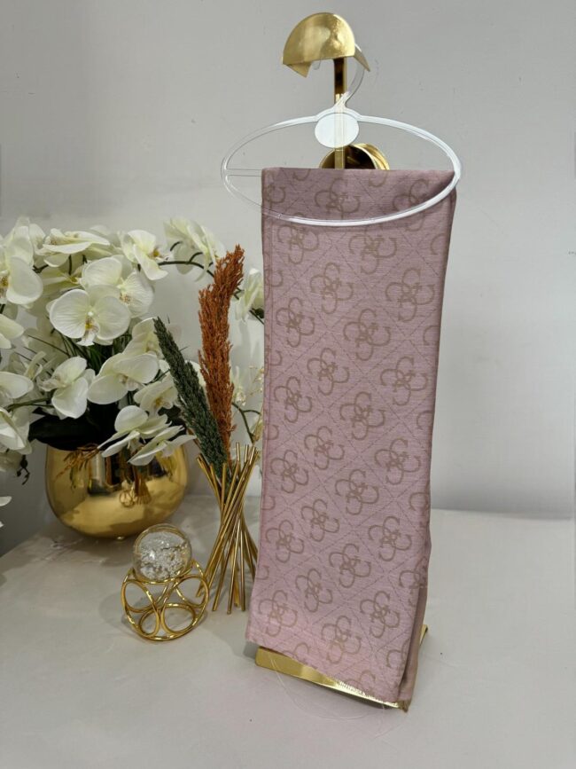 Guess Desen Pamuk Şal 61443 - Pudra