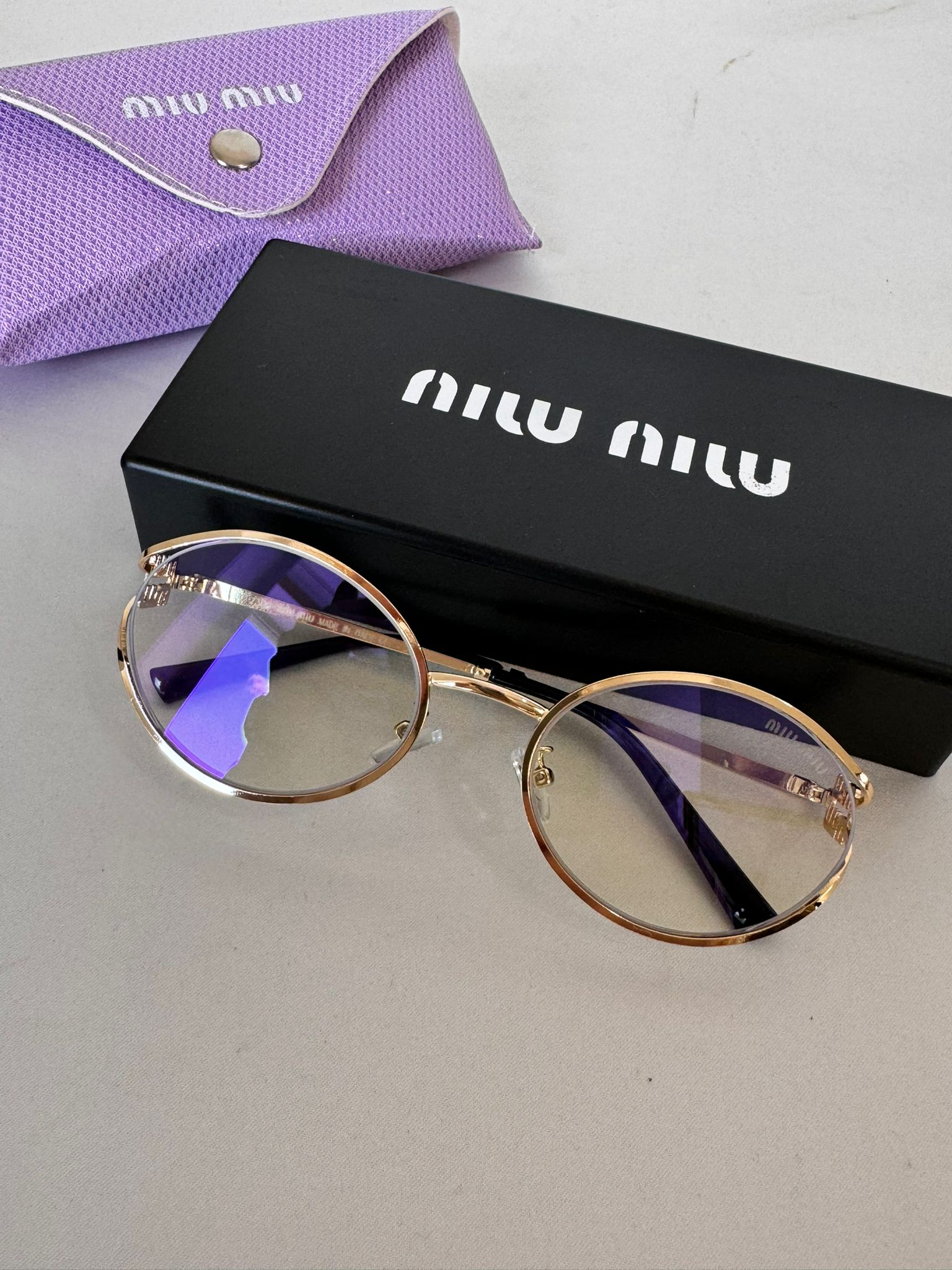 MIU MIU 54ZS ZVN50D Şeffaf Kadın Güneş Gözlüğü