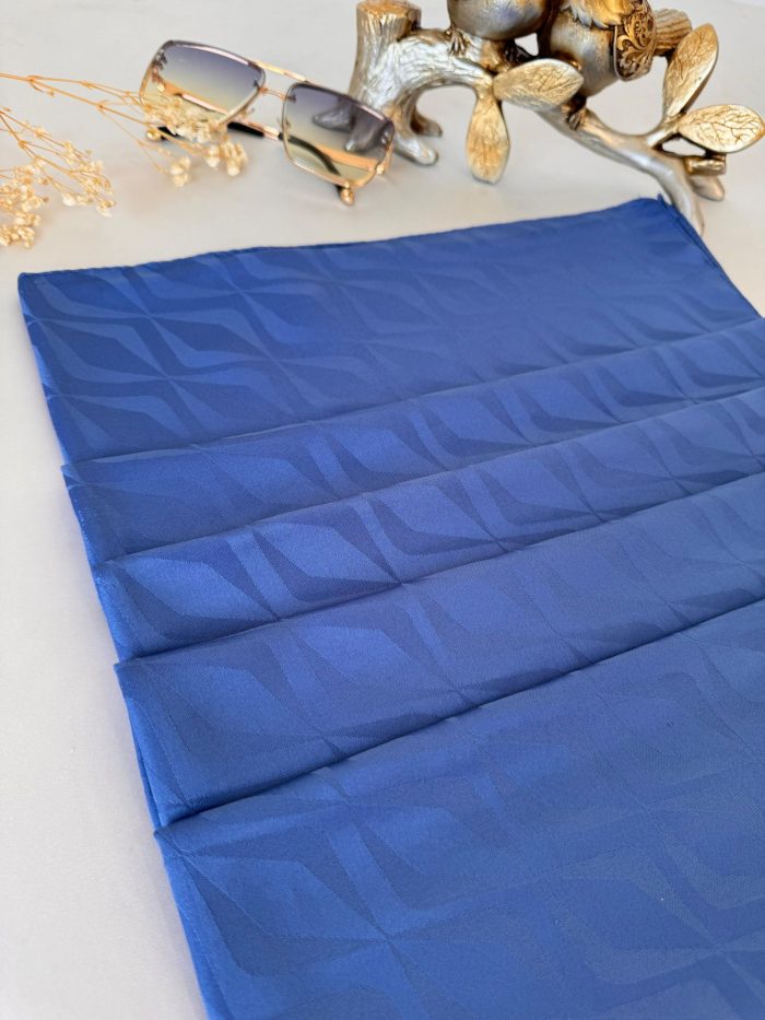 Lilya Pamuk Jakar Şal 614457 - İndigo