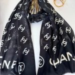 Chanel Pamuk Soft Şal 61574 - Siyah