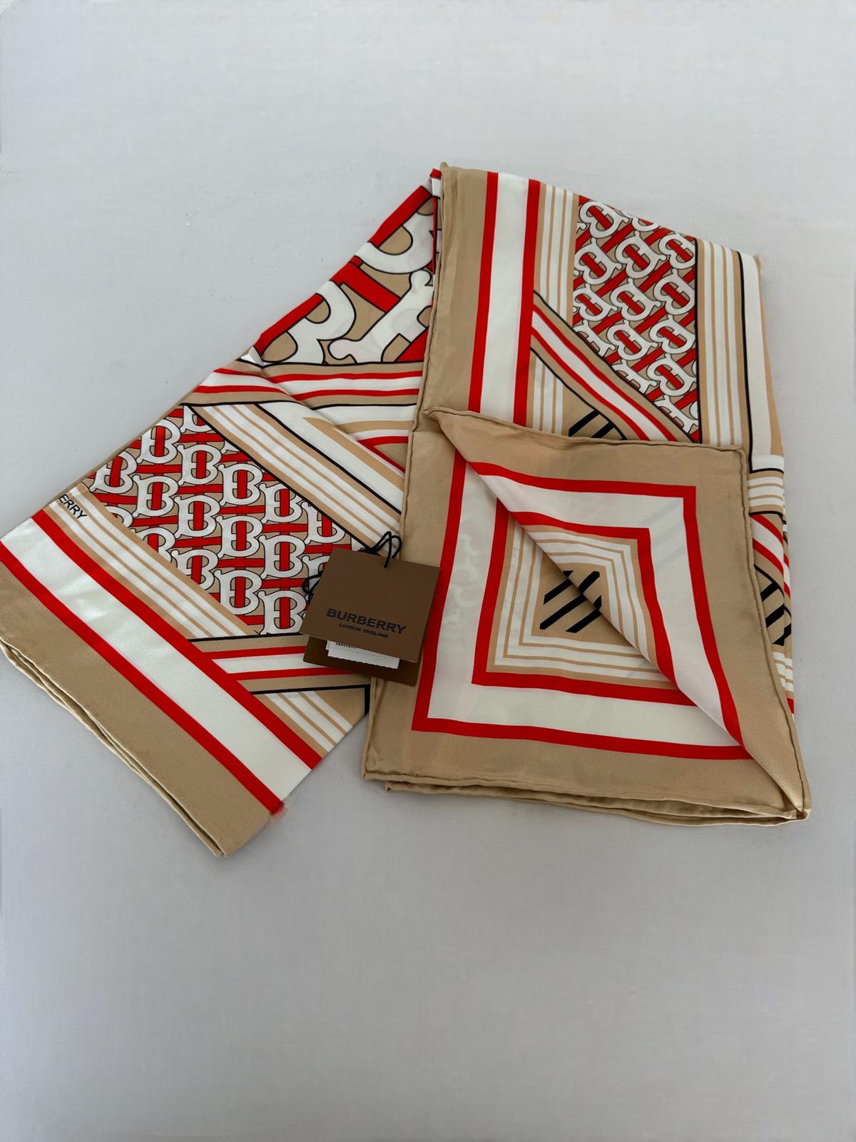 Burberry İthal İpek Eşarp 55467 - Görsel 4