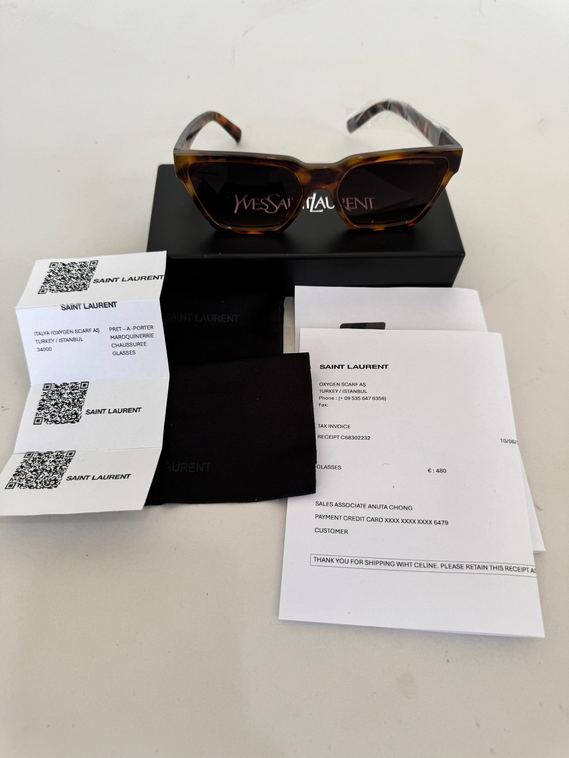 SAINT LAURENT 633 CALISTA 003 57 Kahverengi  Kadın Güneş Gözlüğü - Görsel 3