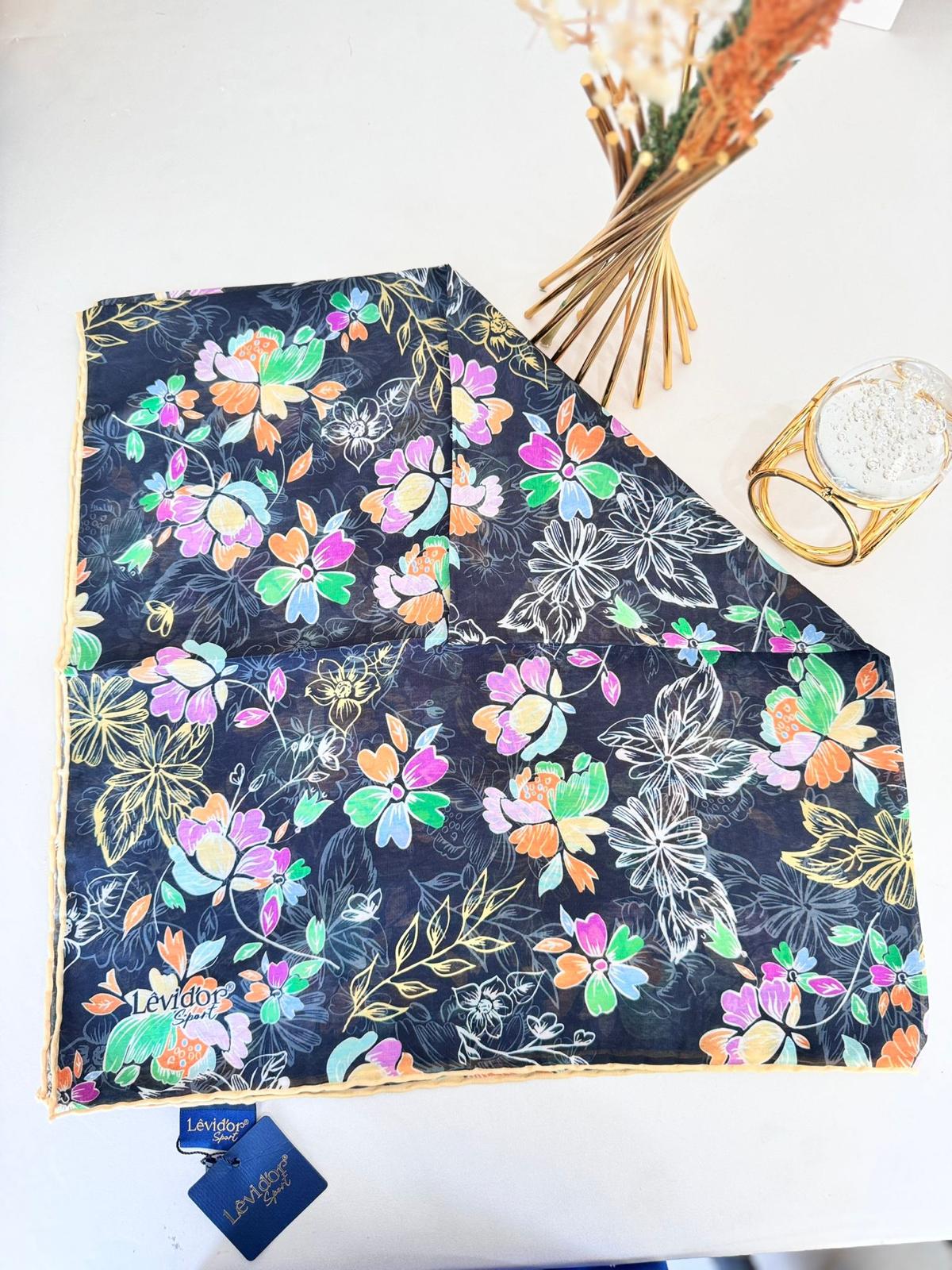 Levidor Pamuk Sport Eşarp 32215 - Siyah