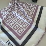 fendi twill eşarp - pudra