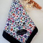 minik çiçek desen pamuk soft eşarp 28031986- Siyah