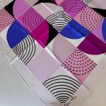 COLOR PLUS OVAL DESEN  %100 İPEK 280398 - Mürdüm