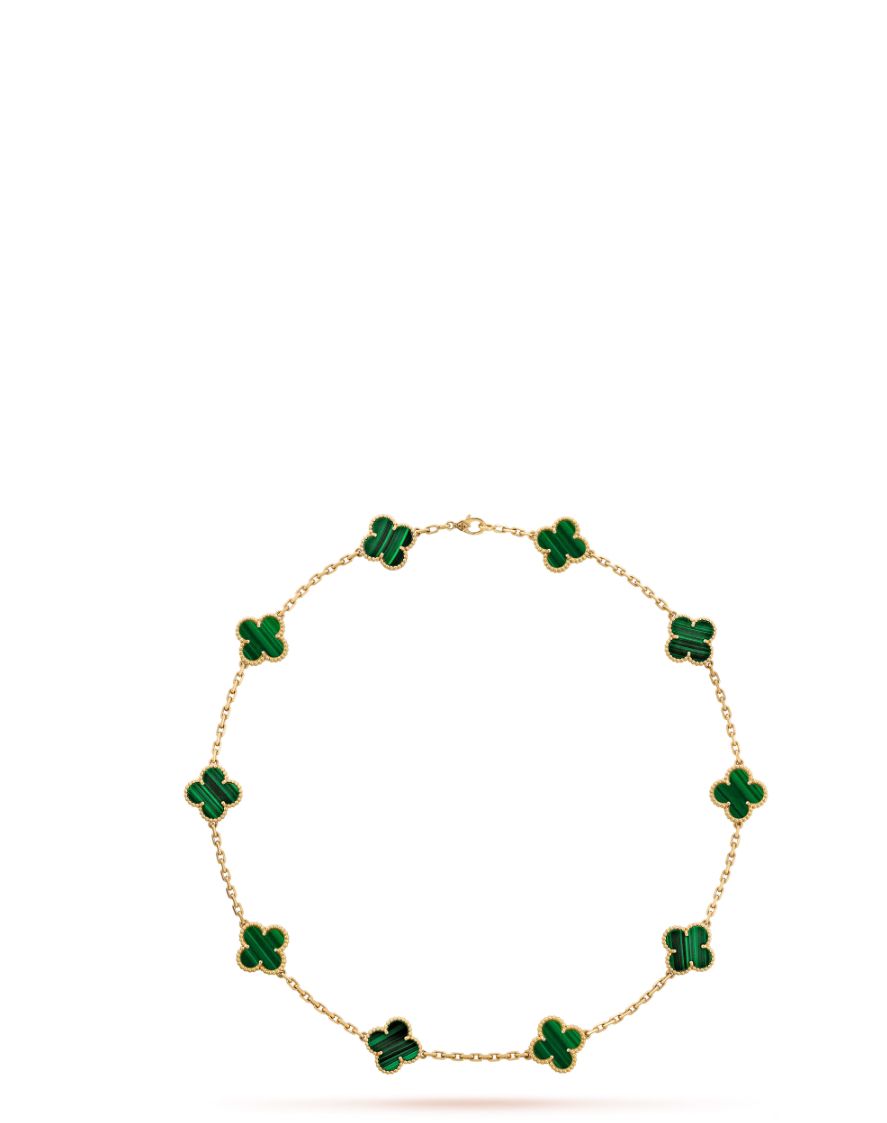 van cleef arpels green kolye