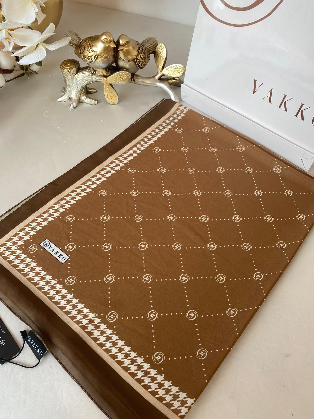 Vakko Nokta Desen İpeksi Şal 83647 - Hardal