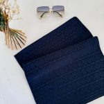 Ajda Desen Pamuk Jakar Şal- Lacivert