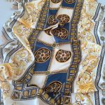 Versace Vual İpek Şal 614412 - Camel