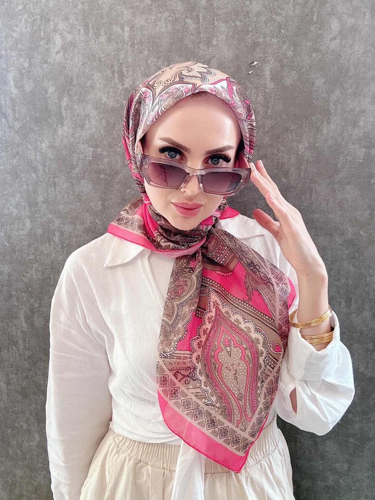 PAMUK SOFT EŞARP 07898 - FUŞYA - Görsel 2