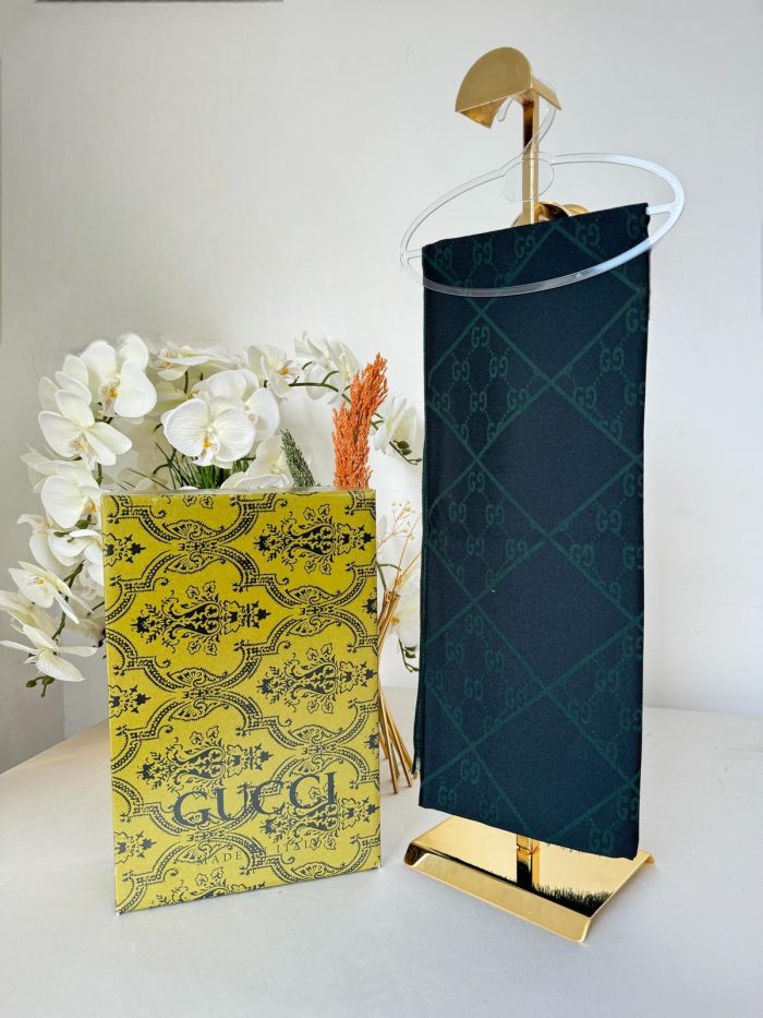 G Desen Pamuk Şal 61440 - Haki