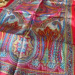 Hint İpeği Etnik Şal 58957 - Kırmızı