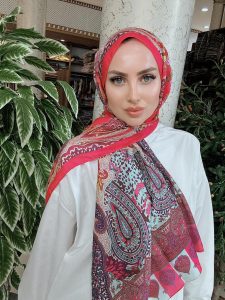 Etnik Etro Desen Pamuk Soft Şal 61534 - Fuşya