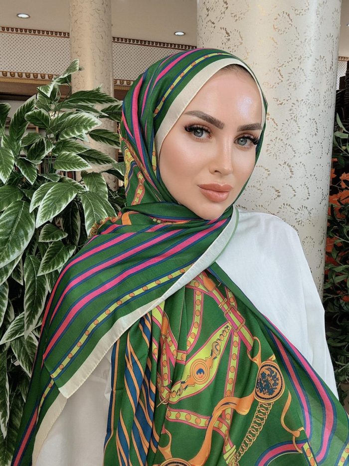 Hermes Kemer Desen Pamuk Soft Şal 61533 - Benetton