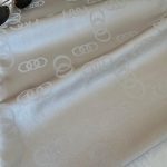 Halka Desen Parlak Jakar Şal - Açık Gri