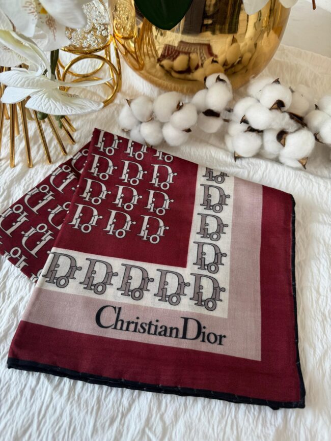 Dior Pamuk Soft Eşarp - Bordo