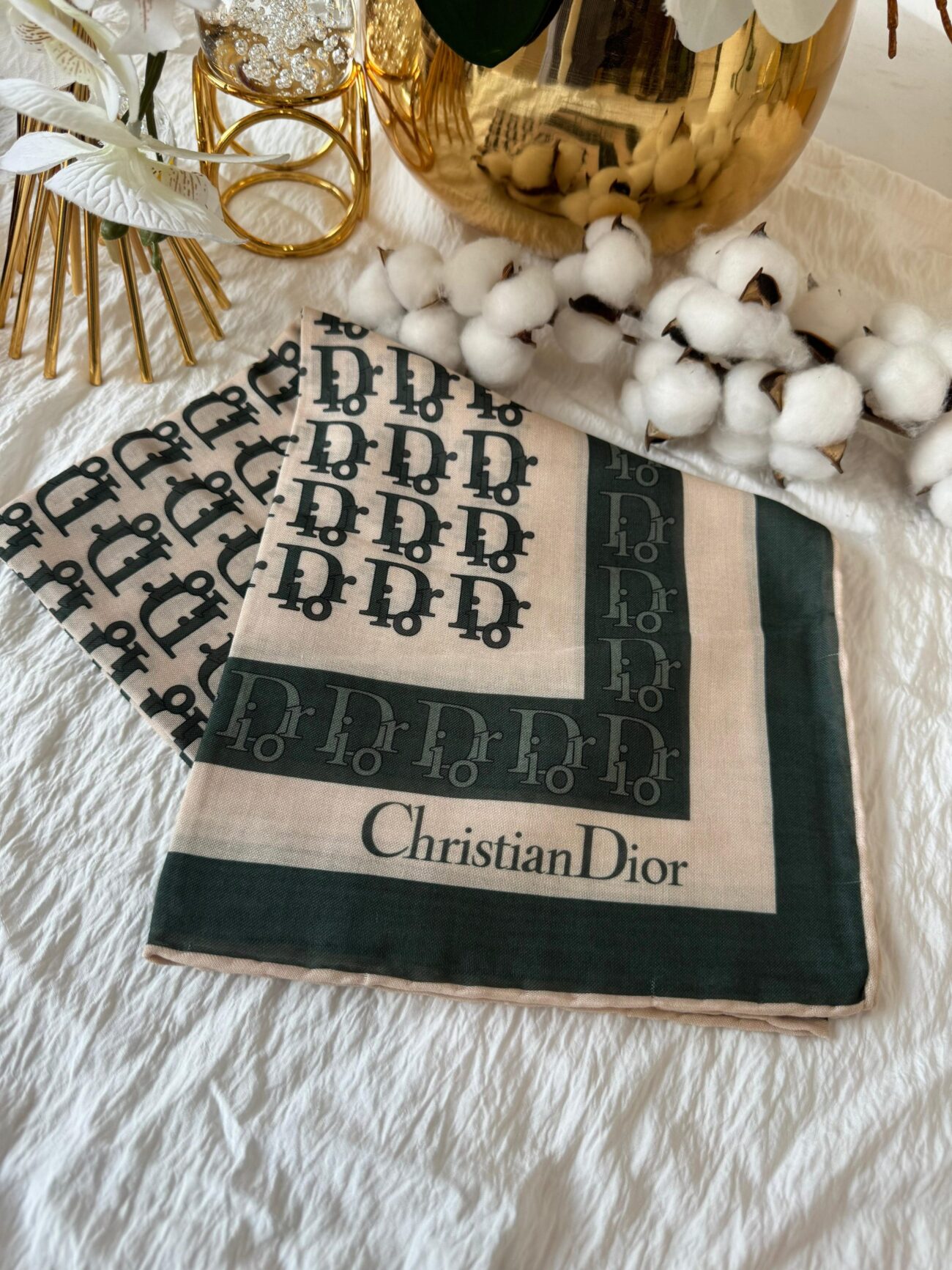 Dior Pamuk Soft Eşarp - Haki