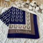 Dior Pamuk Soft Eşarp - Lacivert