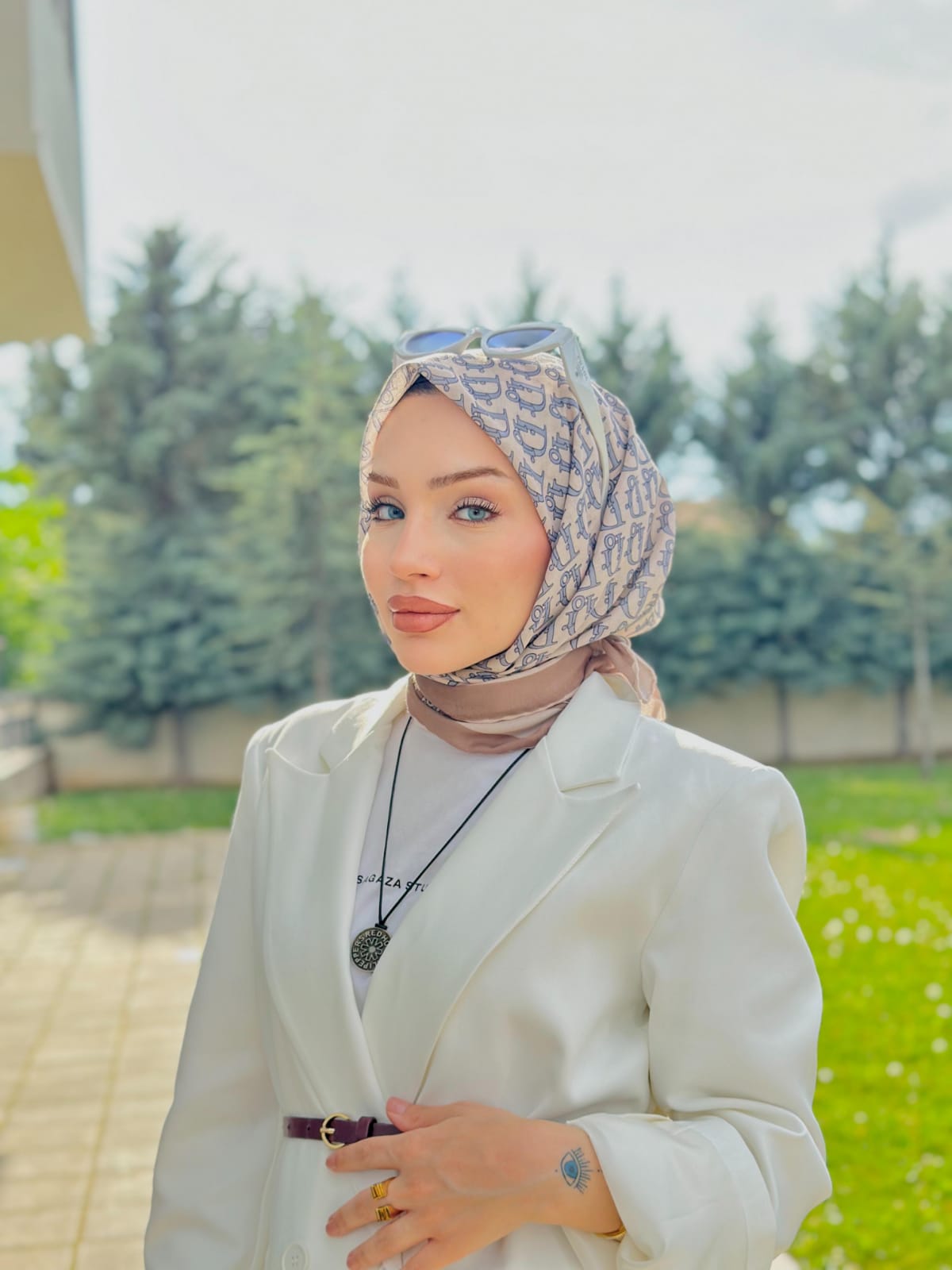 Dior Pamuk Soft Eşarp - Camel - Görsel 3