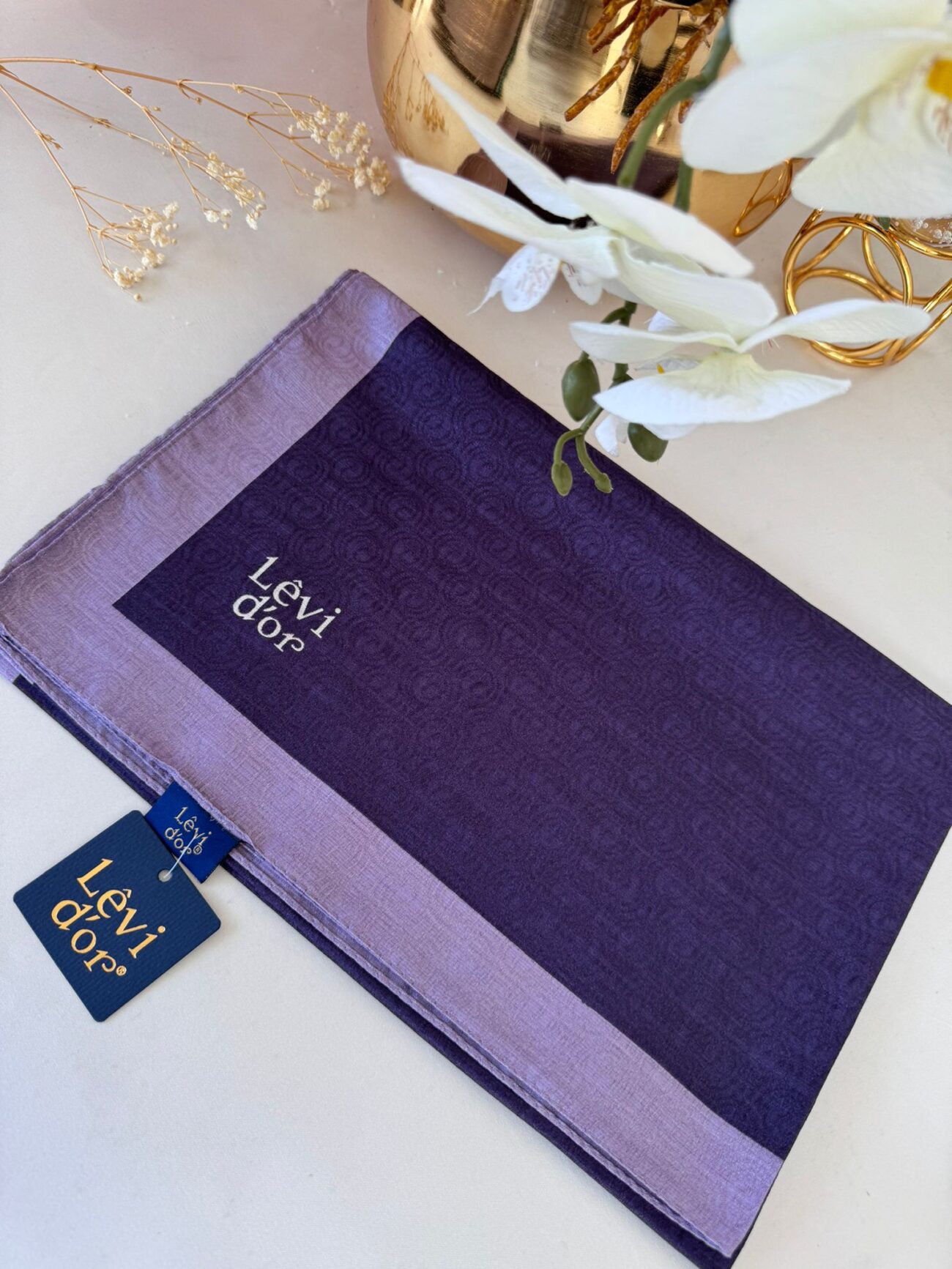 Levidor Monogram Şal - Mor