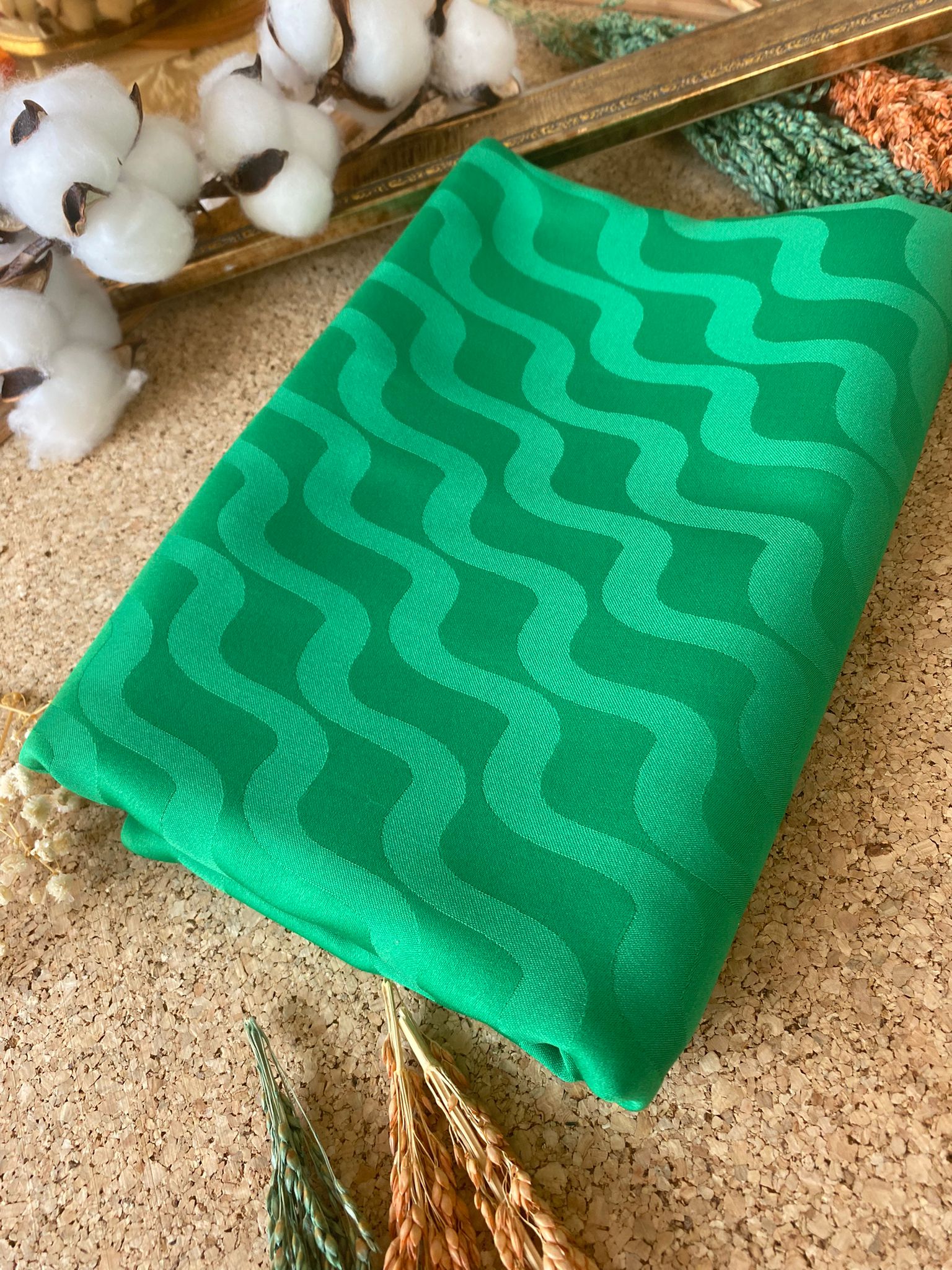 Su Yolu Pamuk Jakar Şal - Benetton