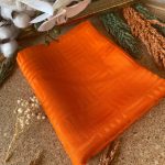 Kibrit Desen İpeksi Jakar Şal 44511 - Turuncu