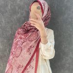 Etro Marka Yeni Sezon İthal Etnik Desen Vual İpek Şal - Bordo