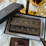 Vakko Önü Cepli Deri Cüzdan - Kahve