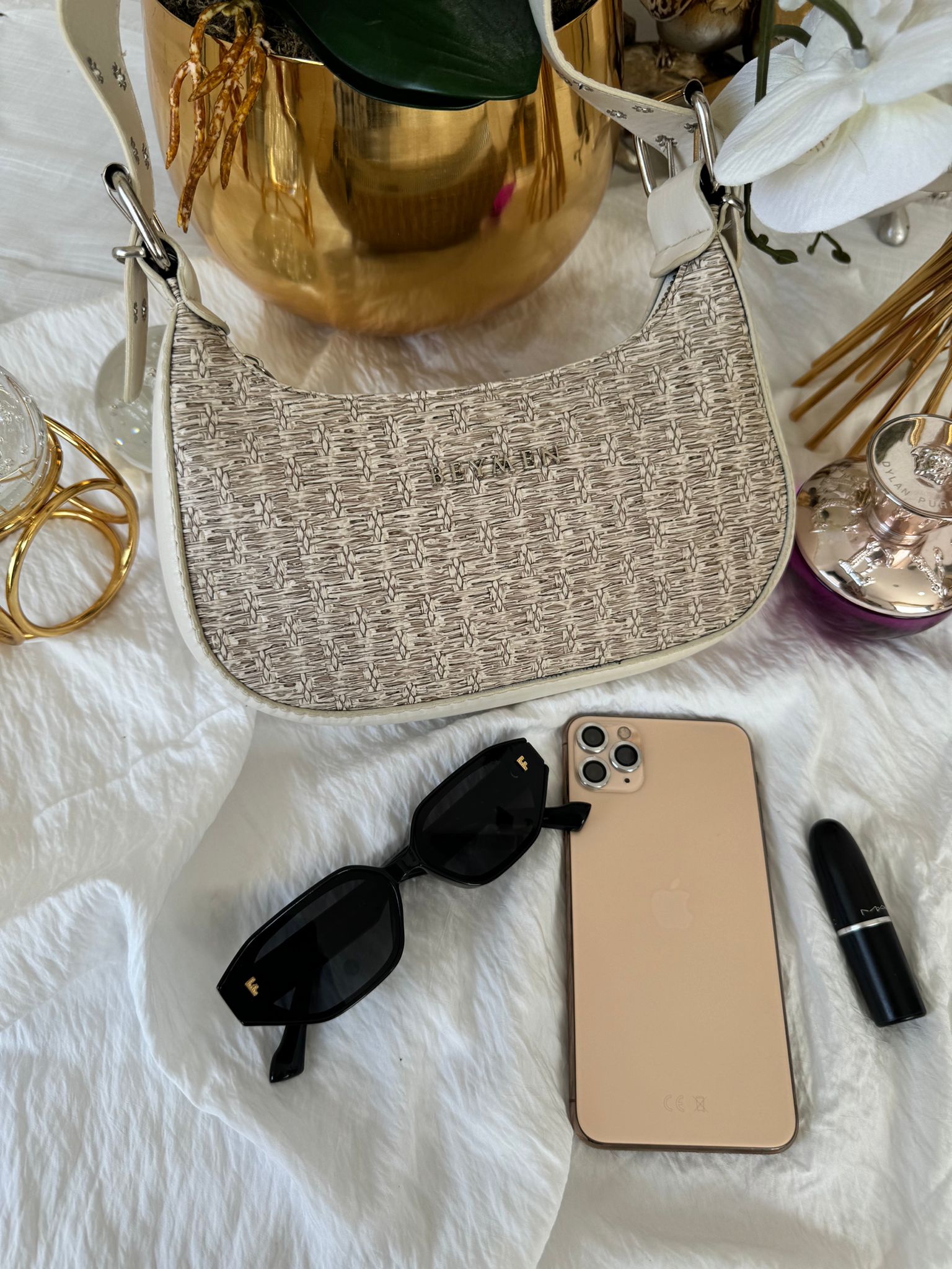 Beymen Sandal Hasır Çanta 19100 - Bej - Görsel 3