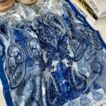 Etnik Etro Desen Pamuk Soft Şal 61534 - Saks