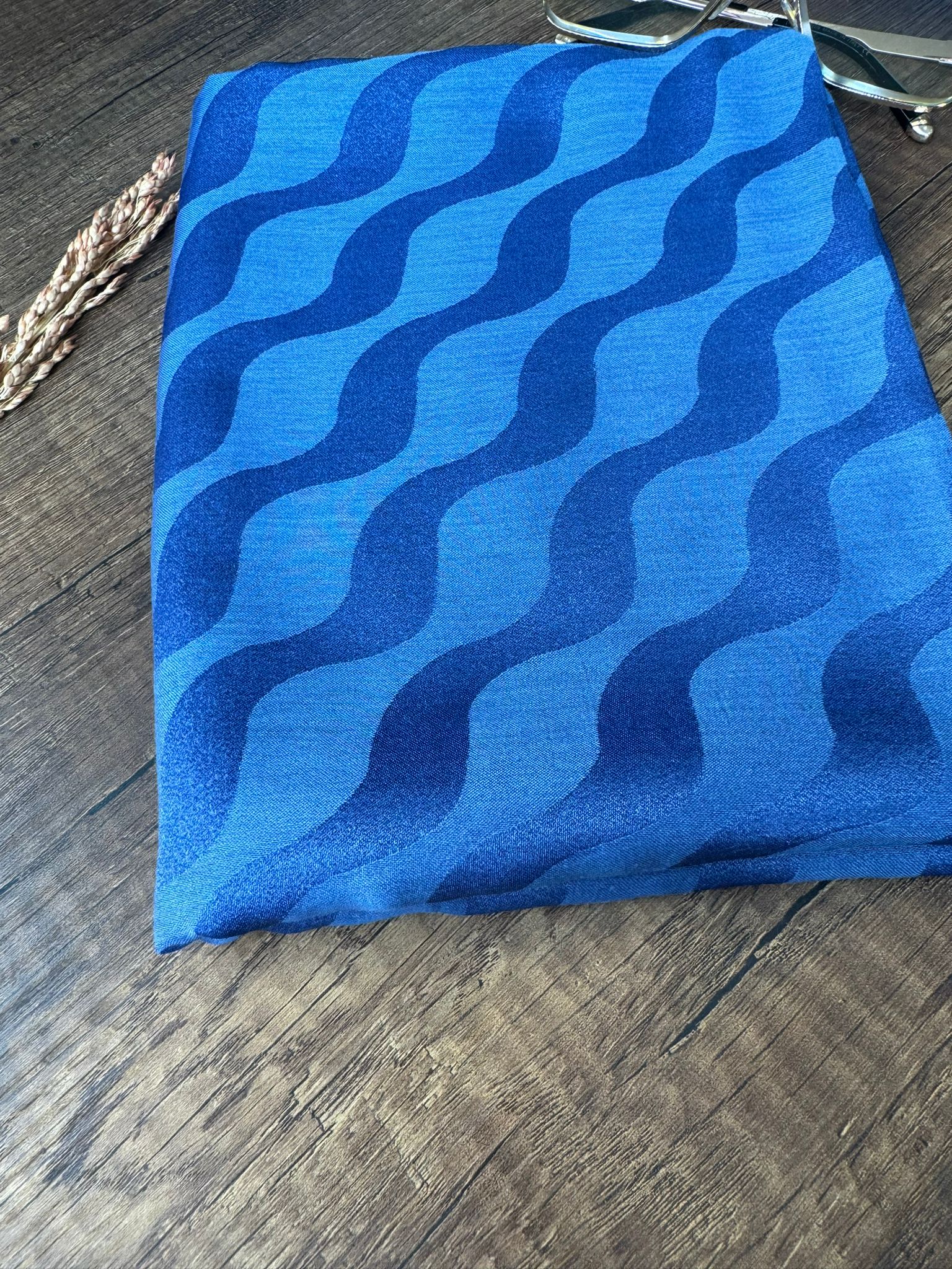 Su Yolu Pamuk Jakar Şal - Saks