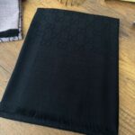 Gucci Yun İpek Çİft Taraflı Şal 87452 - Siyah