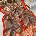 Etnik Etro Desen Pamuk Soft Şal 61534 - Bal Kabağı